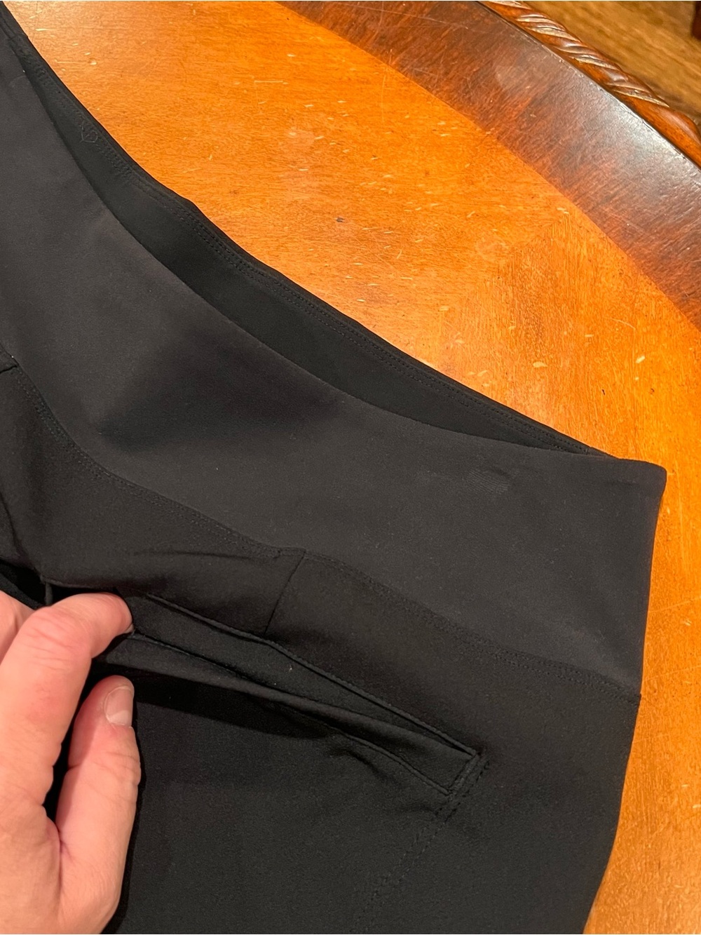 Athleta Endless High Rise Pant Black 12 Tapered Straight Leg Semi-Fitted Travel - Picture 8 of 16